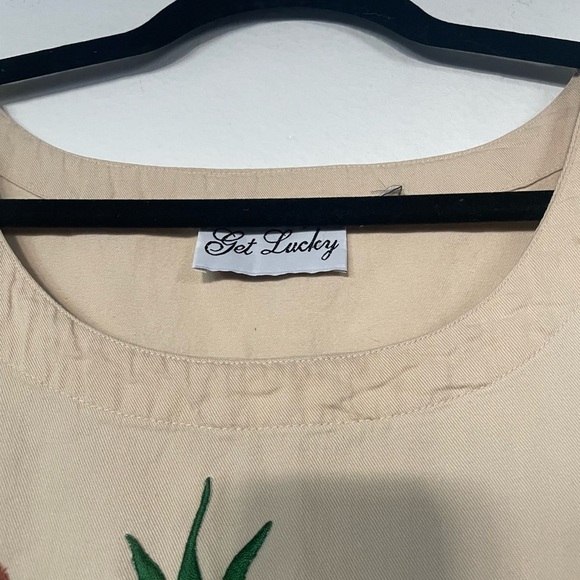 Get Lucky Embroidered Desert Fringe Shift Dress - Picture 3 of 3